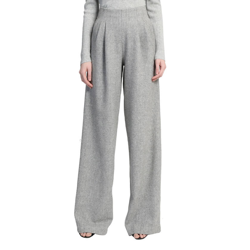 Double Pleated Wide Leg Pant