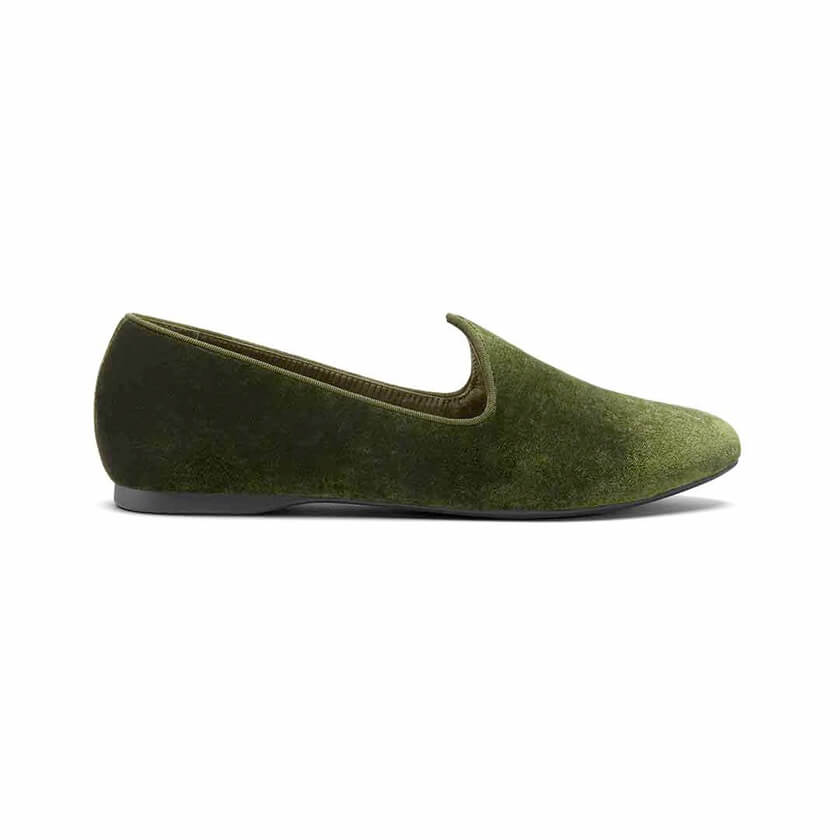 The Heron in Olive Velvet