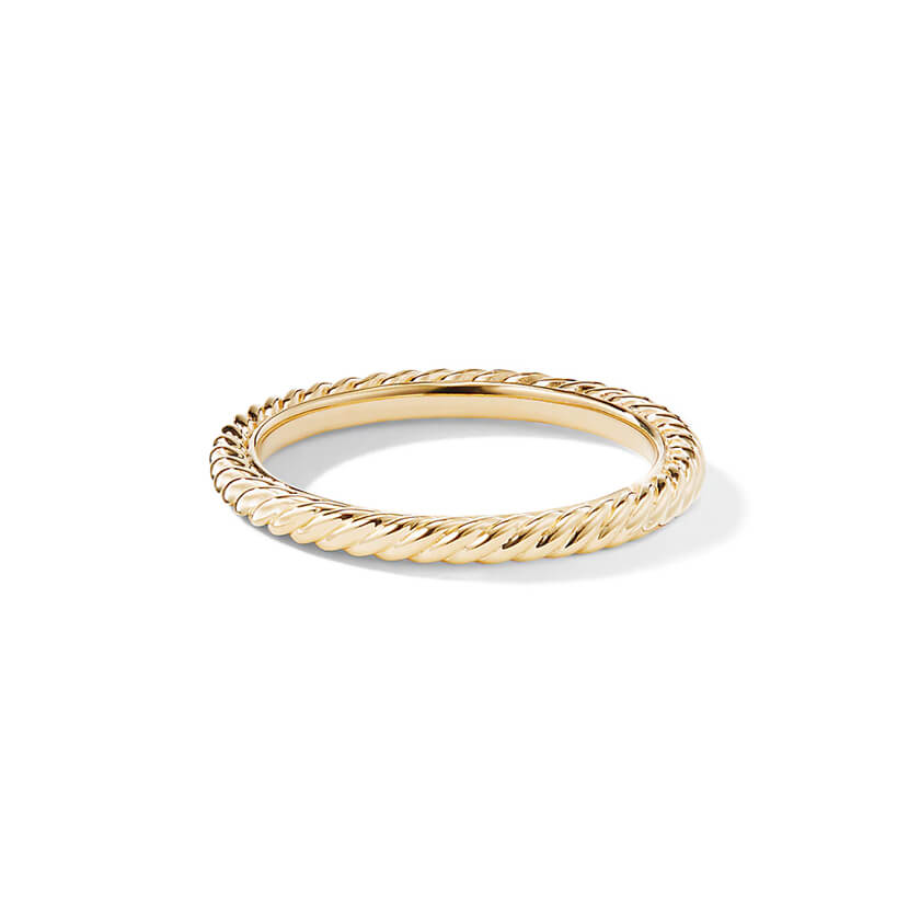Cable Classics Band Ring in 18K Gold