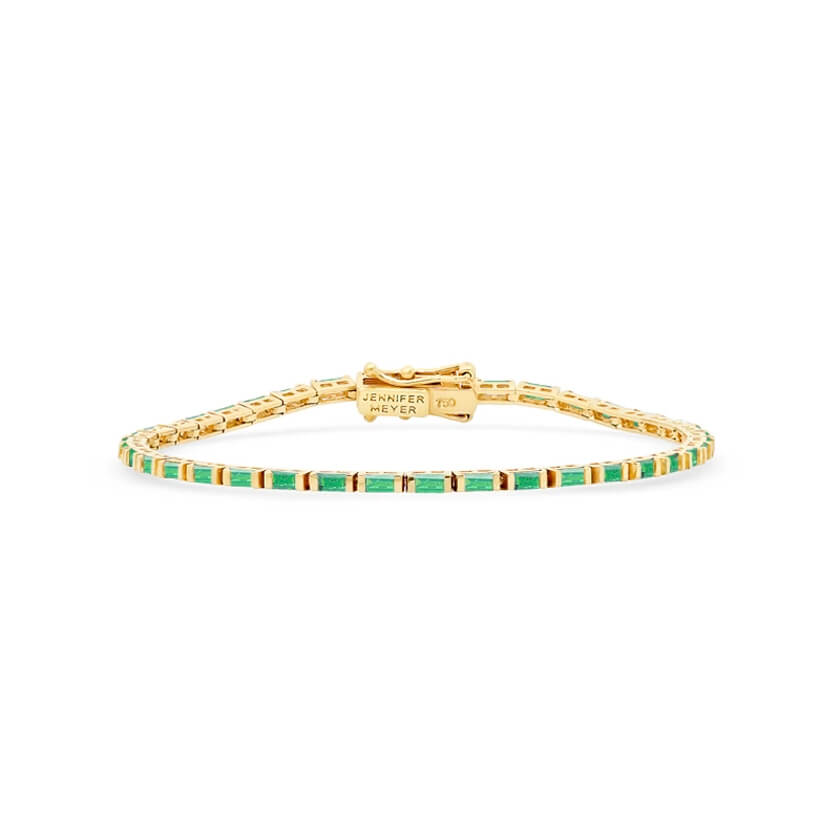 Emerald Baguette Tennis Bracelet