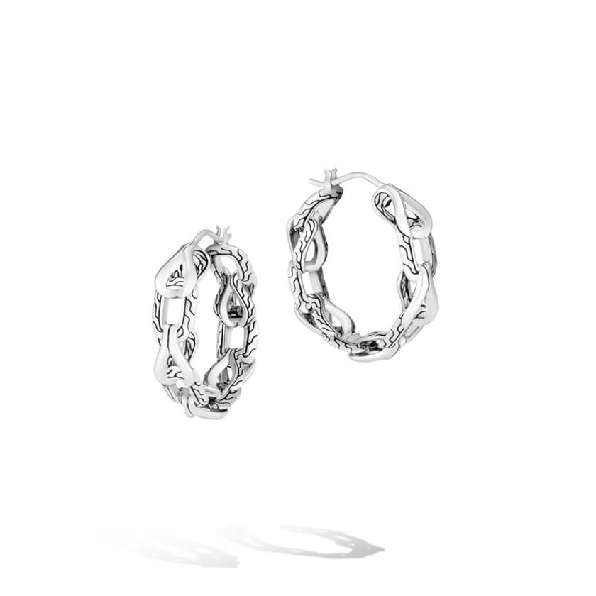 Asli Classic Chain Link Small Hoop Earrings