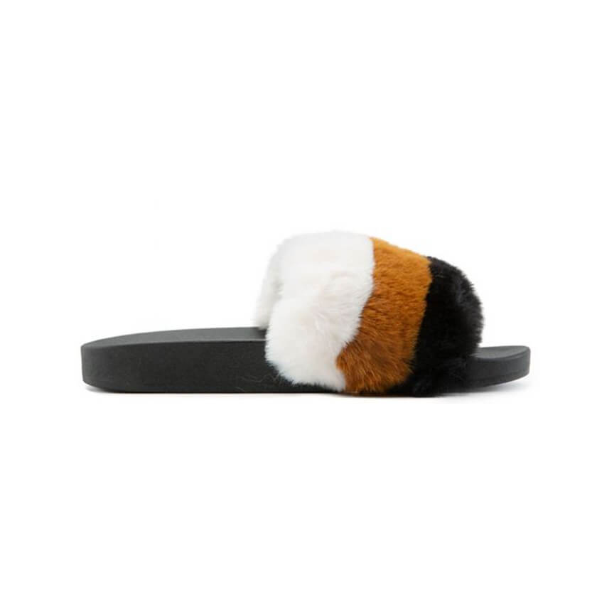 J P Original Mindy-01 Fur Slides