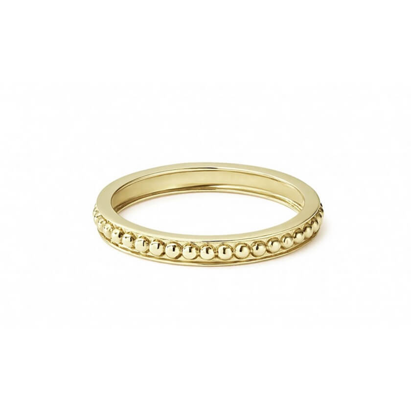 Caviar Gold Ring