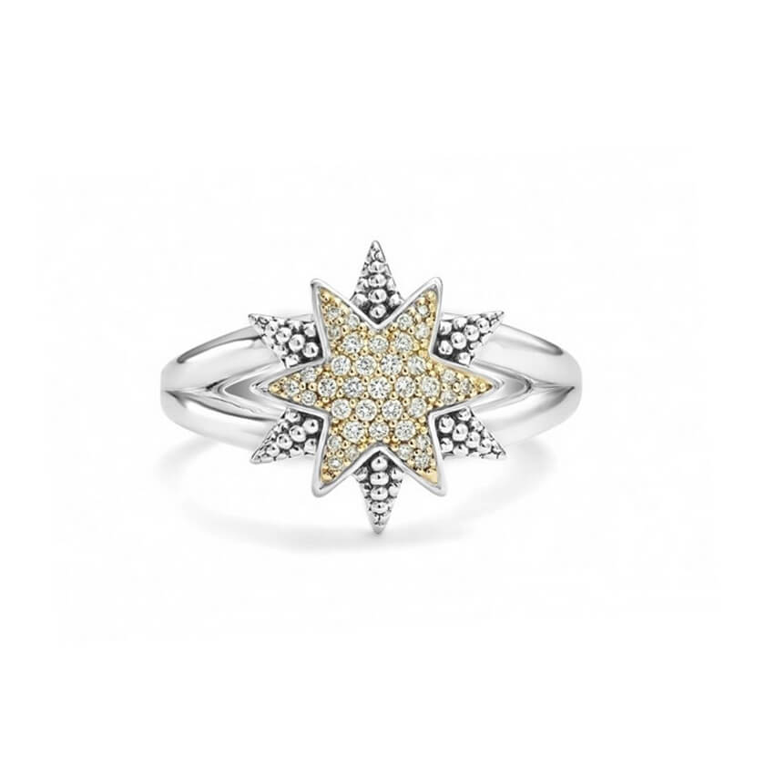 North Star Diamond Star Ring