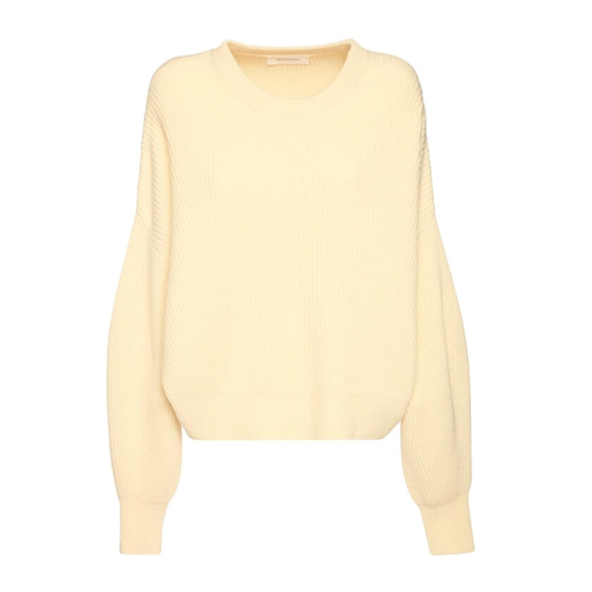 Sportmax Over Rib Knit Cashmere and Wool Sweater