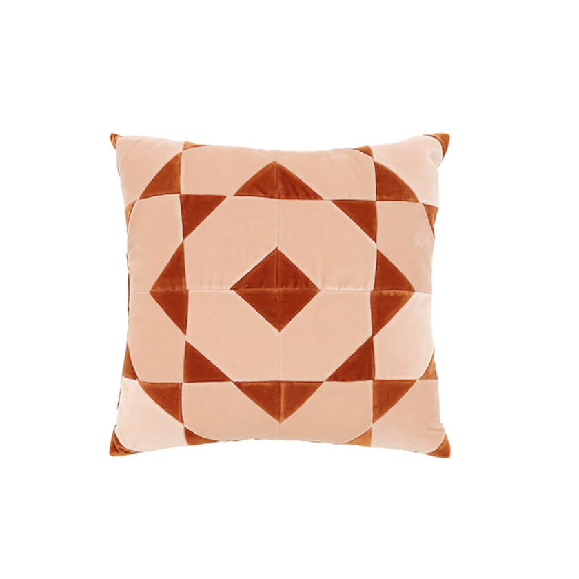 Christina Lundsteen Hannah Square Cotton Velvet Pillow