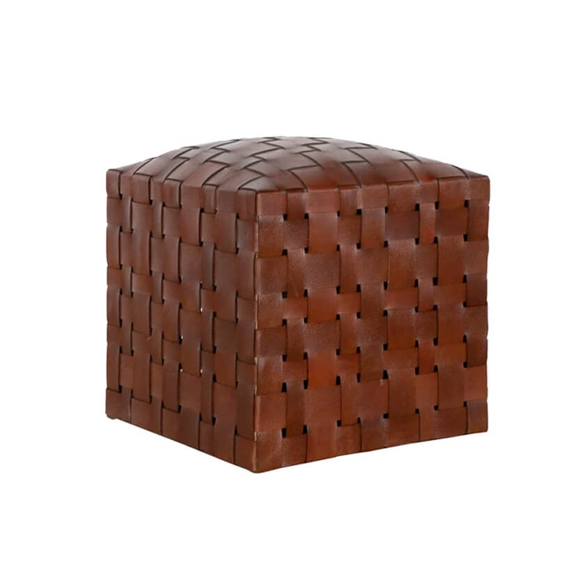 Ackley Leather Ottoman