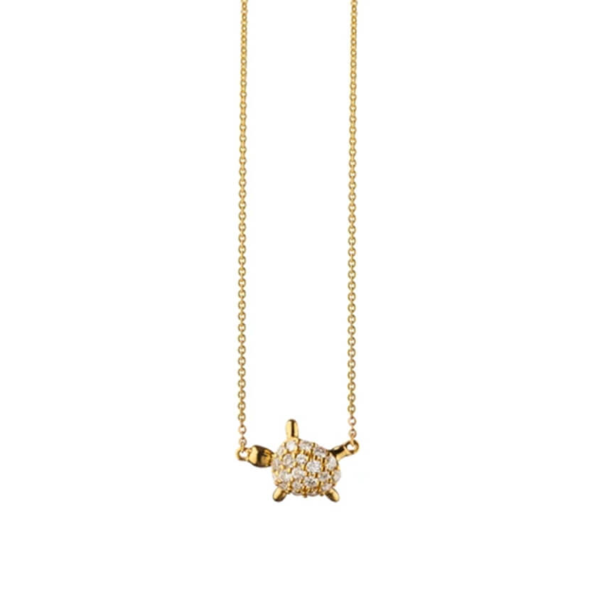 Diamond Critter Turtle 'Luck' Necklace