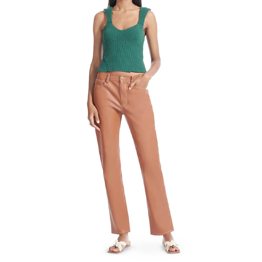 Staud Eli Vegan Leather Pant