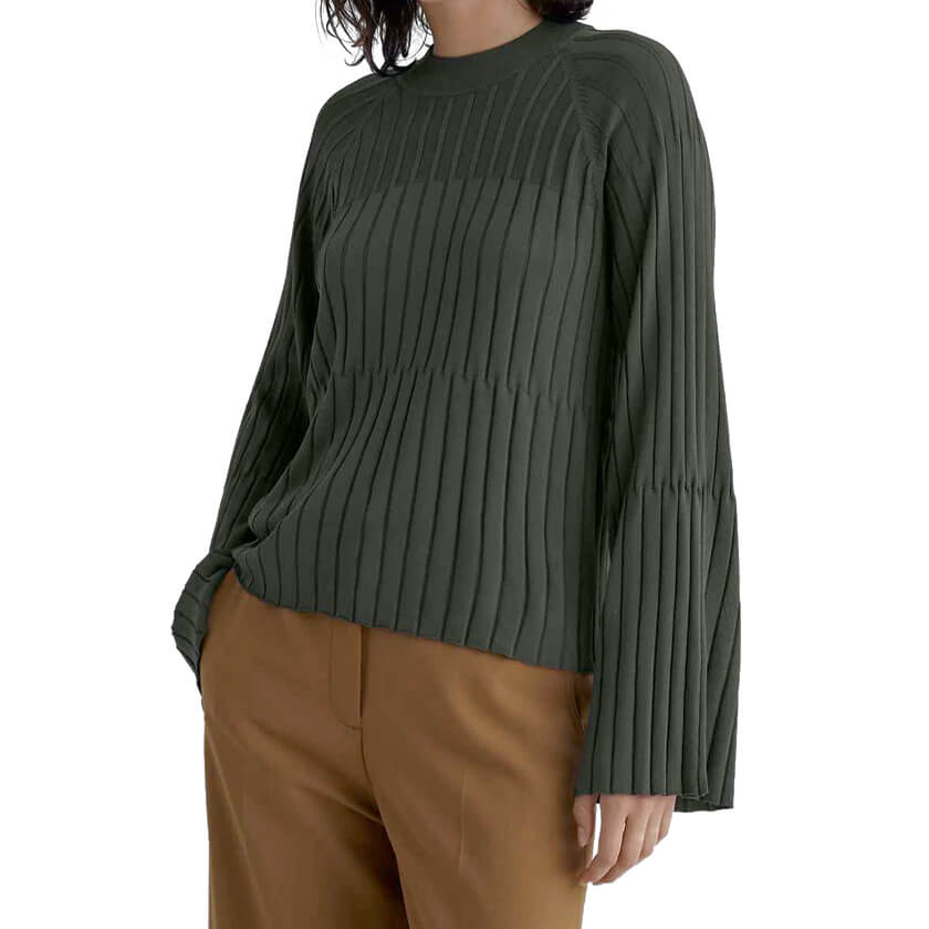 Club Monaco Bell Sleeve Multi Rib Sweater