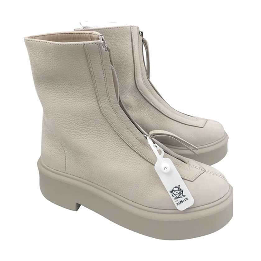 The Row Zipped 1 Leather Ankle Boots