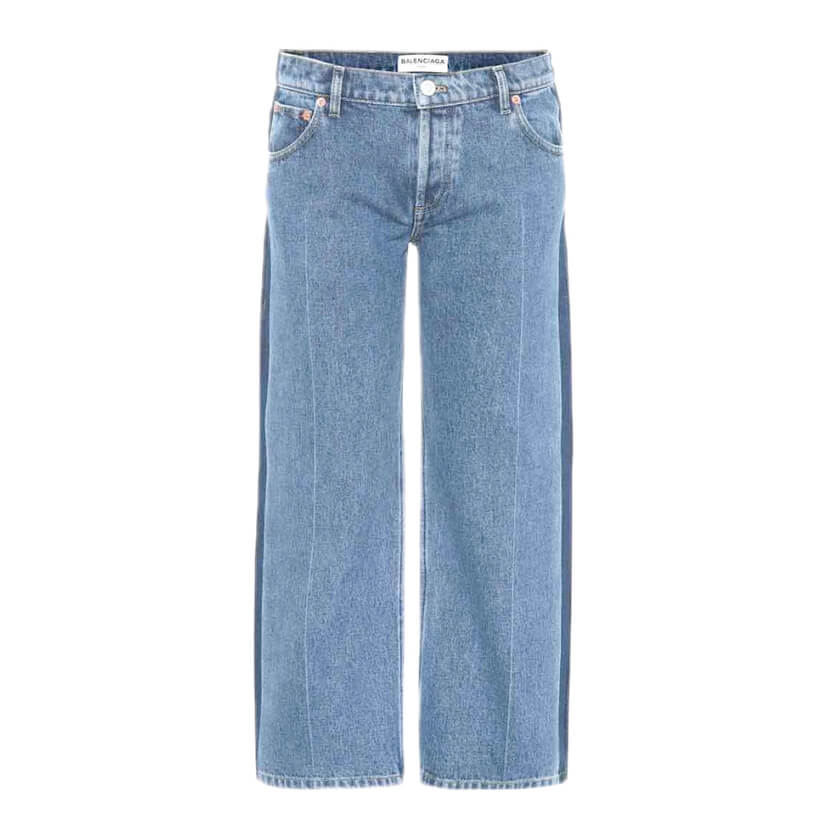 Balenciaga Blue Cotton Jeans