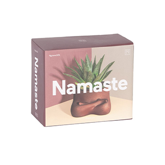 Doiy LLC, Namaste Yoga Plant Pot, $13