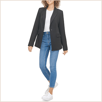 Calvin Klein Jeans, One-Button Blazer, $78