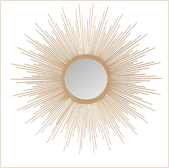 JLA Home, Madison Park Fiore Sunburst Mirror, $202