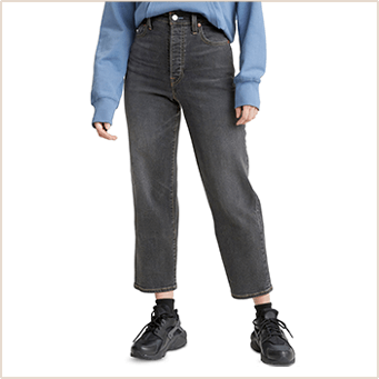 Levi's, Ribcage Straight-Leg Jeans, $70
