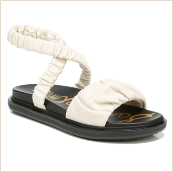 Sam Edelman, Velma Ruched Banded Sandals, $130