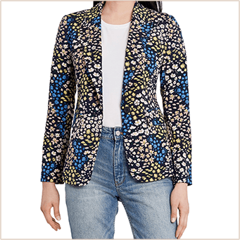 Riley & Rae, Anastasia Floral-Print Jacket, $60