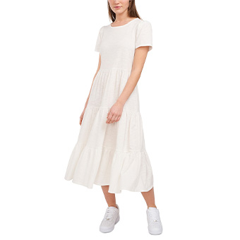 Riley & Ray, Lacey Tiered Puff-Sleeve Dress $99