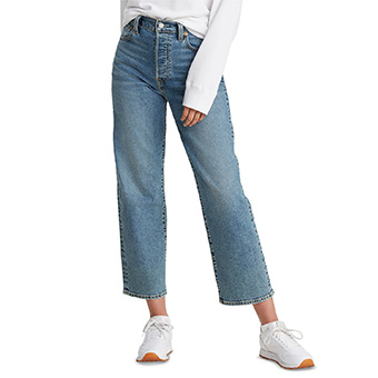 Levi’s, Ribcage Straight-Leg Ankle Jeans, $70