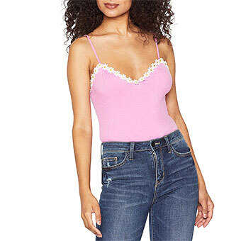 BCBGeneration, Daisy Trim Bodysuit, $68