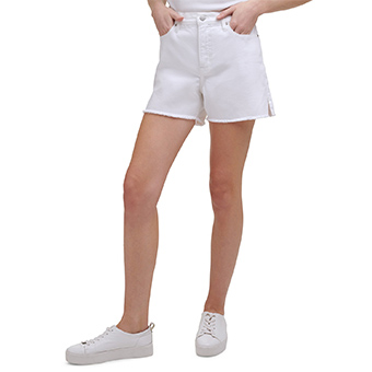 Calvin Klein Jeans, High-Rise Side-Slit Shorts, $27