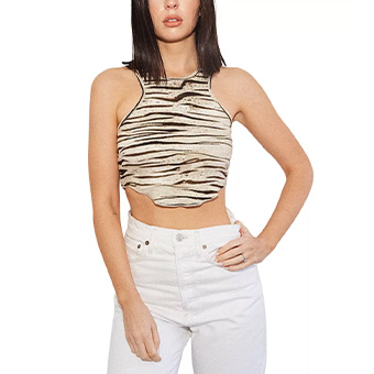 LNA, Racer Crop Tank Top, $66