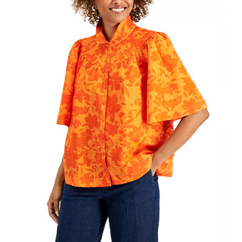 Charter Club, Printed Woven Shirt, $70