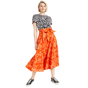 Charter Club, Jungle-Print Midi Skirt, $80