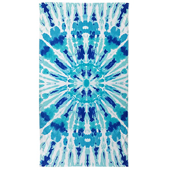 Martha Stewart Collection, Radiant Tie-Dyed Beach Towel, $40