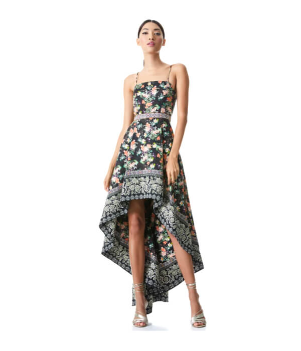 Alice + Olivia Florence High Low Gown