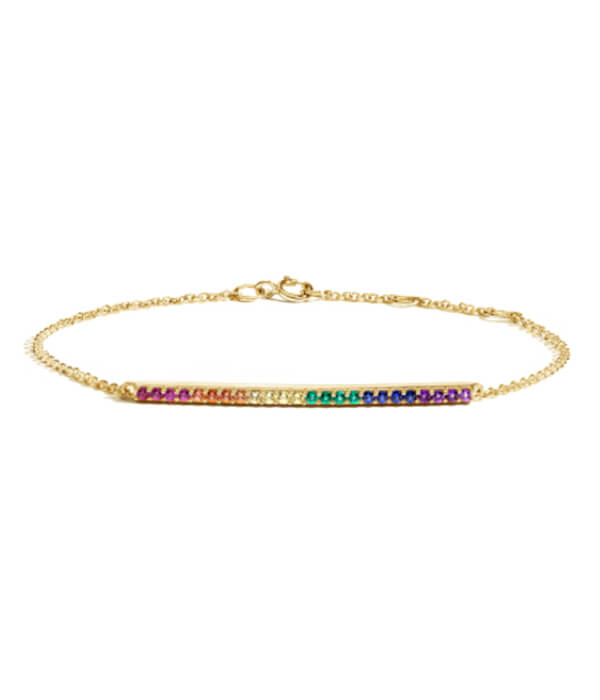 Brilliant Earth Rainbow Pavé Bar Bracelet