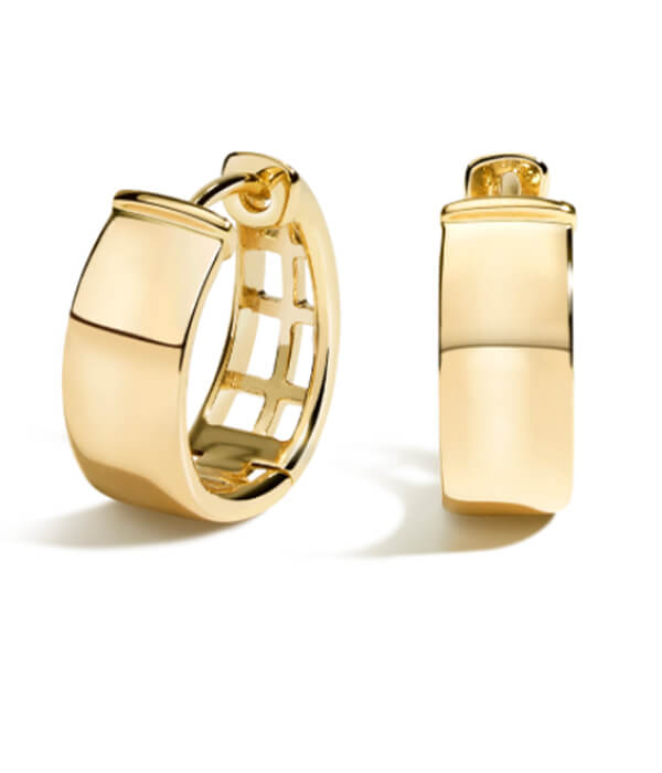 Brilliant Earth Wide Huggie Hoop Earrings