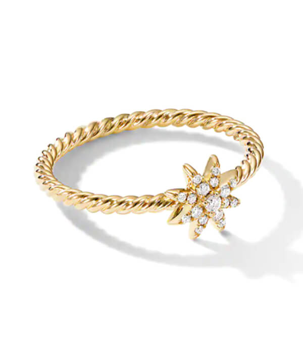 David Yurman Petite Starburst Station Ring