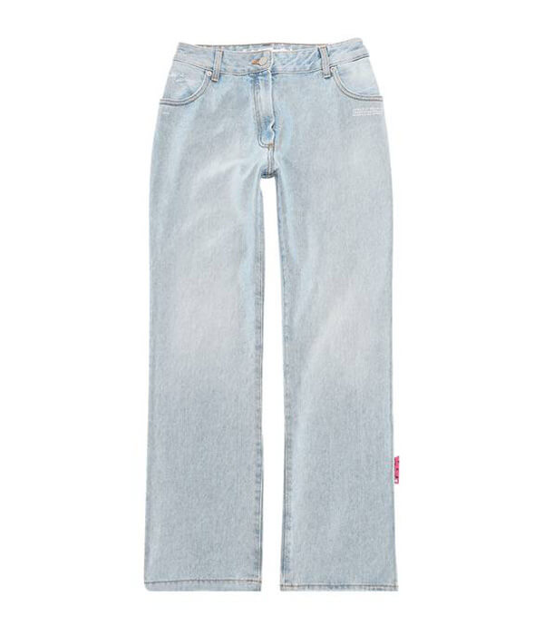 Off-White Cropped Flare Denim