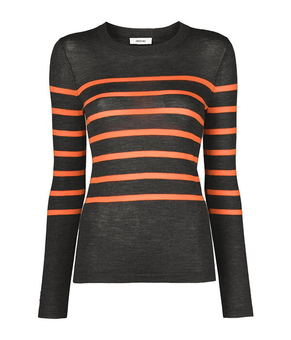 Jason Wu Striped Crewneck Sweater
