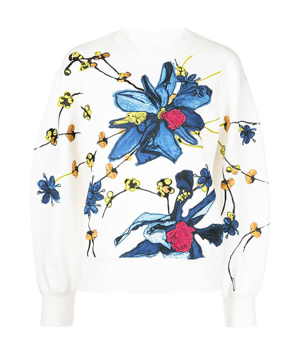 Jason Wu Collection Embroidered Sweatshirt