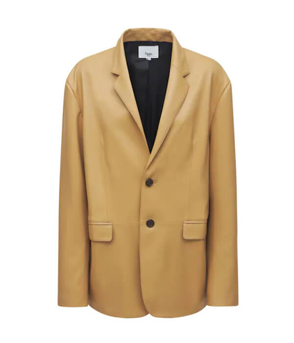 The Frankie Shop Olympia Faux Leather Blazer