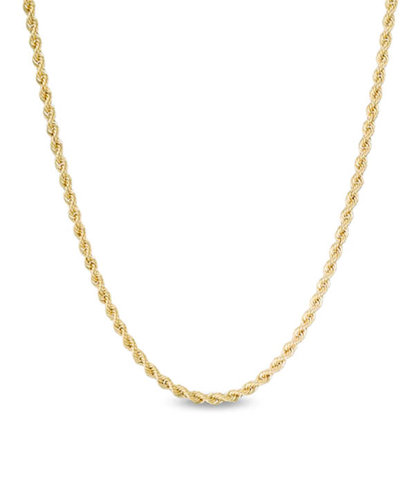 Banter Semi-Solid Rope Chain Necklace in 10K Gold