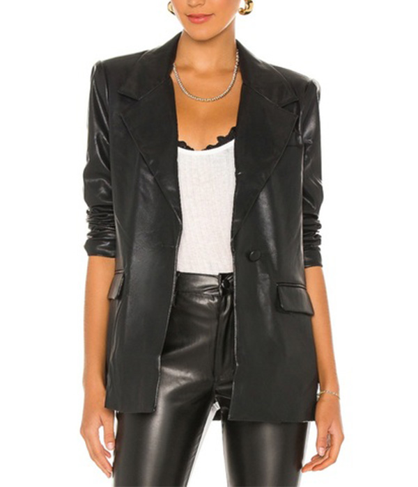 WeWoreWhat Vegan Leather Blazer