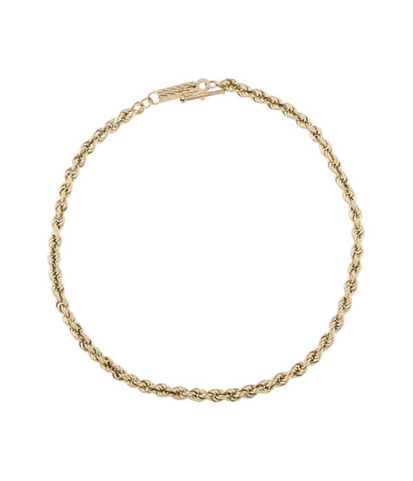 14K Rope Chain Bracelet