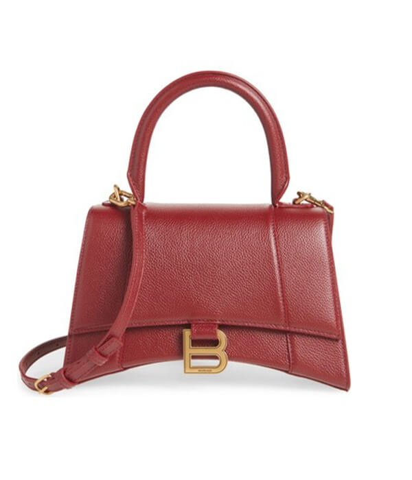 Balenciaga Top Handle Small Hourglass Leather Bag