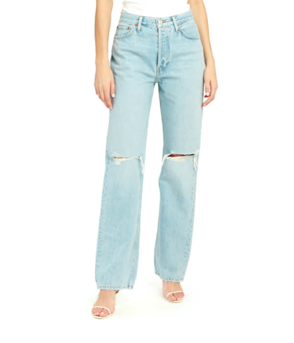 Re/Done 90s High Rise Full Length Loose Jeans