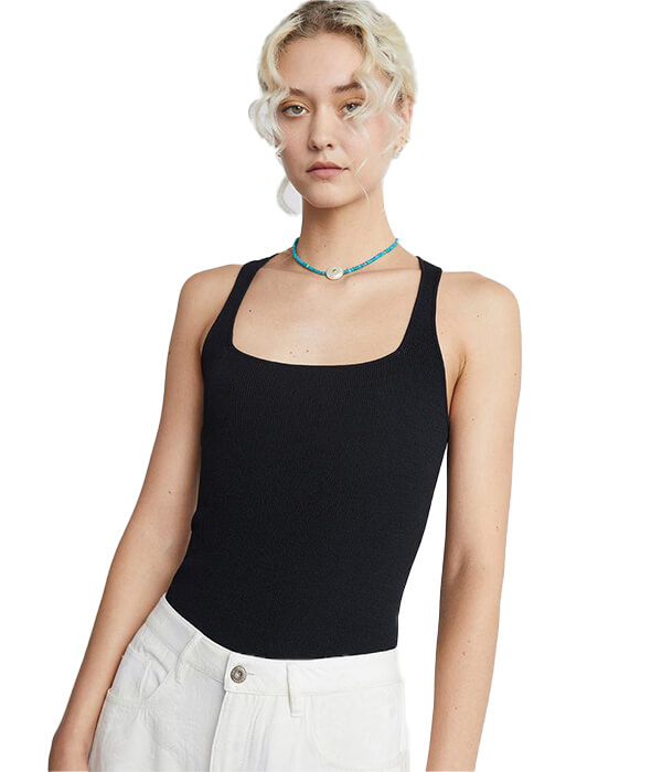 Who What Wear Collection Kristen Square-Neck Tank