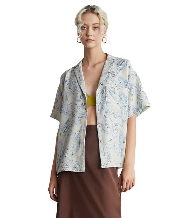 Who What Wear Collection Courtney Short Sleeve Button-Down Shirt