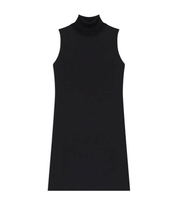 Theory Roll Neck Dress in Crepe