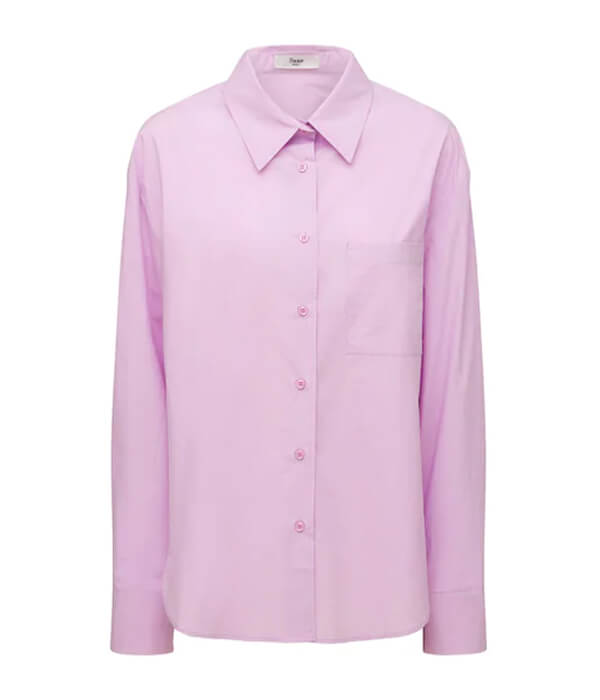 PThe Frankie Shop Lui Organic Cotton Poplin Shirt