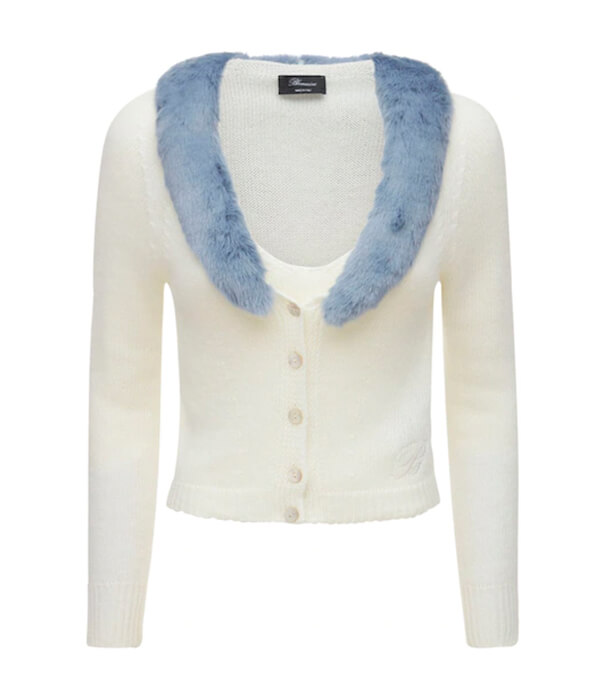 Blumarine Angora Blend Knit Twin Set