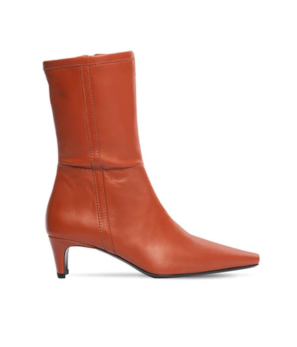 Staud Lars Leather Ankle Boots