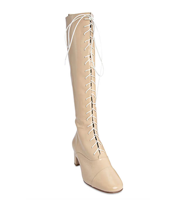 By Far Lada 42 Patent Leather Tall Boots